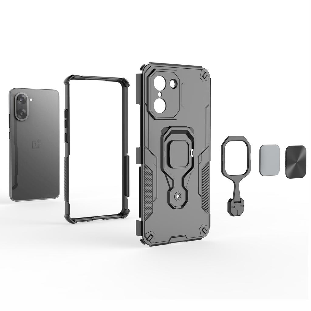 For OnePlus Nord CE5 5G/Ace 5 Racing 5G Case Rotatable Ring Kickstand PC+TPU Shockproof Phone Cover