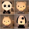 Panda/Králík/Pes/Medvěd Noční lampička Dětský pokoj Kreslené světlo Dětská postelová lampička Zástrčka
