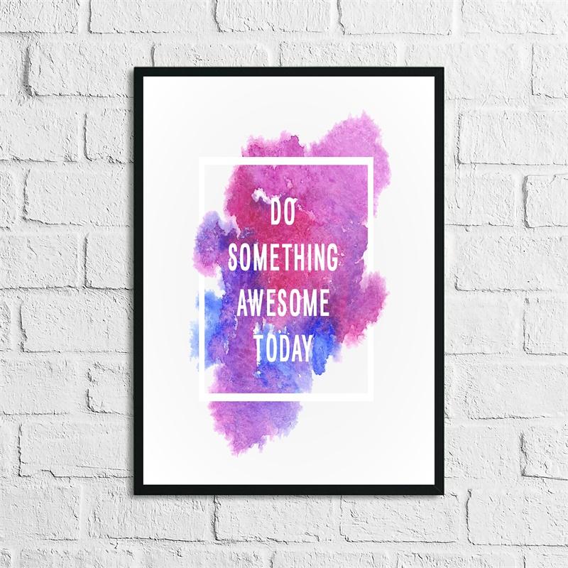 Watercolor Quotes Poster Psychedelic Gradient Spiritual Wall Art Canvas Painting Wall Pictures For Living Room Decor