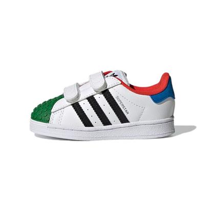 LEGO x Superstar CF I Adidași pentru bebeluși Alb Galben Verde Alb-Nor Negru de Bază Galben Echipament H03970