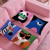 Cartoon Animal Pillow Case Pattern Printing Pillowcase Living Room Sofa Cushion Cover Bedroom Room Decor