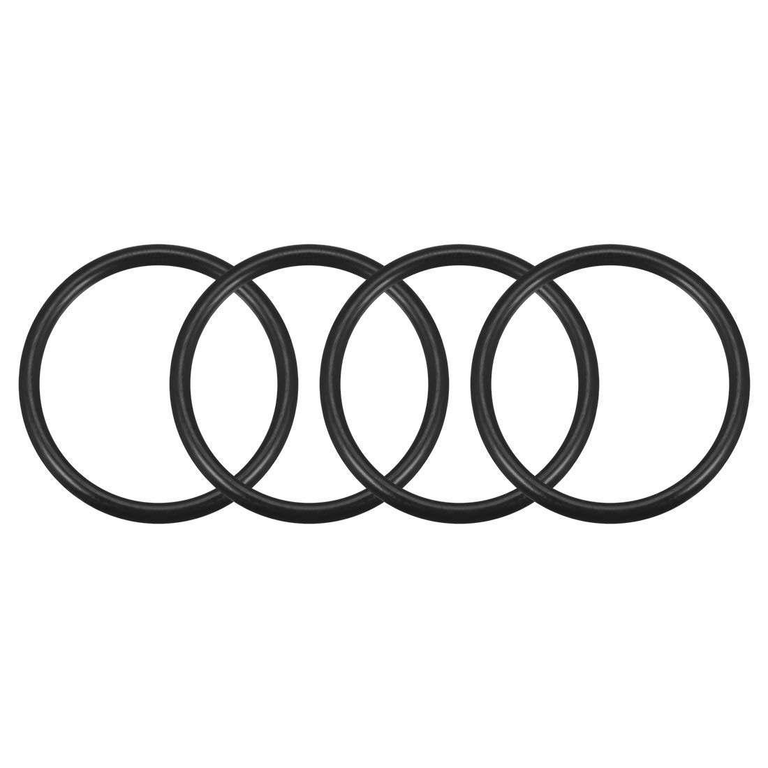 

uxcell O-Ring Nitrile Rubber Metric Nitrile Rubber Seal Gasket 48mm Outer Diameter 41mm Inner Diameter 3.5mm Width 4pcs 48mmx41mmx3.5mm чорний