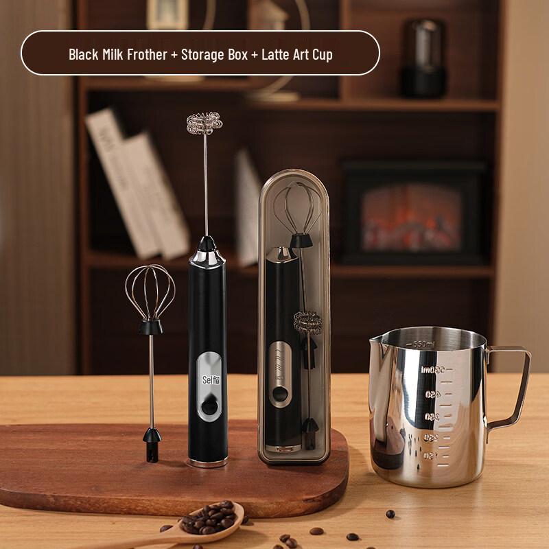 Yingtang Electric Rechargeable Milk Frother with Lid