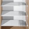 Wall Mounted Retractable Layers Board Punch-free Closet Dividers Wardrobe Storage Shelf  Bedroom