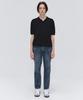 EZIO Open Collar Half Knit_Black