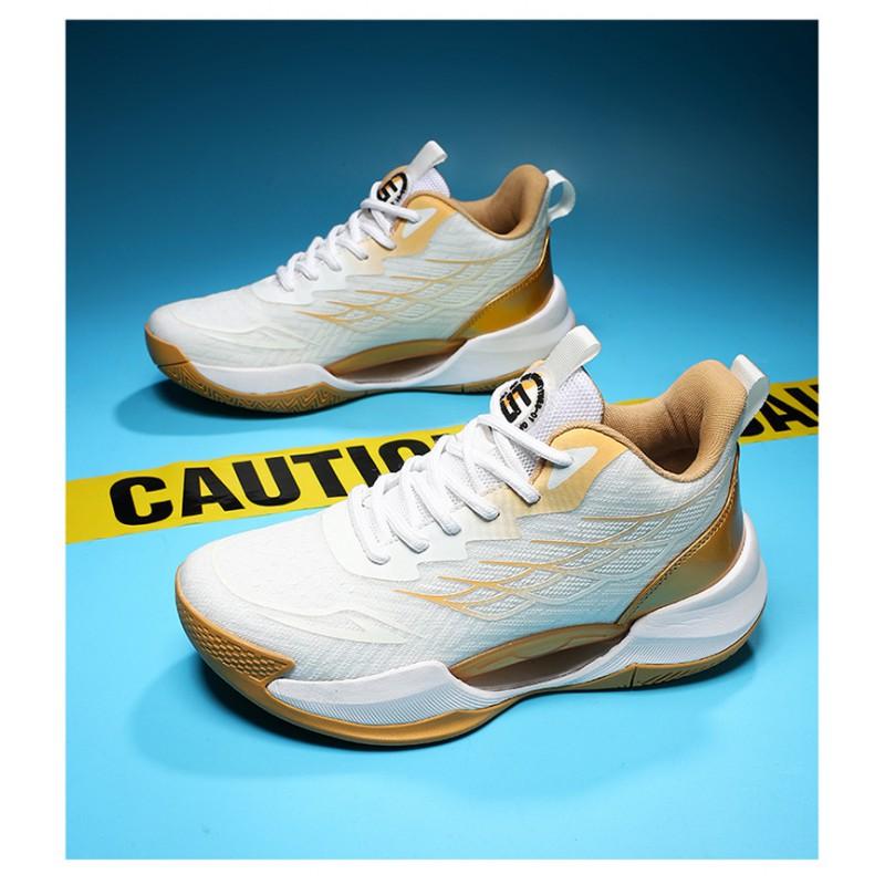 Unisex Low-Cut Basketball Shoes Mesh Upper Breathable MD Sole Court Training Sneakers
