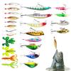 Fishing Countdown Calendars Adventure Calendar Fish 24 Days Christmas Fishing Tackle Lure Gear Set For Adult Men Teen Boys Gift