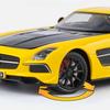 1:24 SLS AMG Sports Car Alloy Model Metal Toy Car Diecast Simulation Sound & Light Collection Toys For Boys Gifts