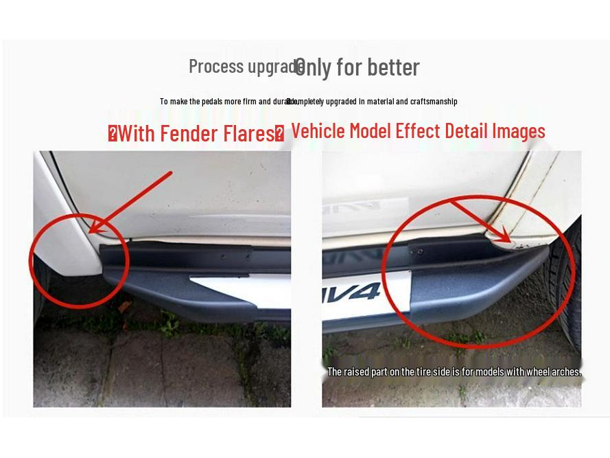 Revised Side Steps for 2009-2016 Toyota RAV4 Welcome Pedals