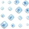 Wearing Nail Blue Foot Nail Cool Eye Nail Art Foot Nail Patch Finished Product Removable Fake Nail Nail