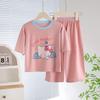 Modal Two-Piece Summer Set for Kids: Thin Short-Sleeve Home Wear, Unisex 2026 Style