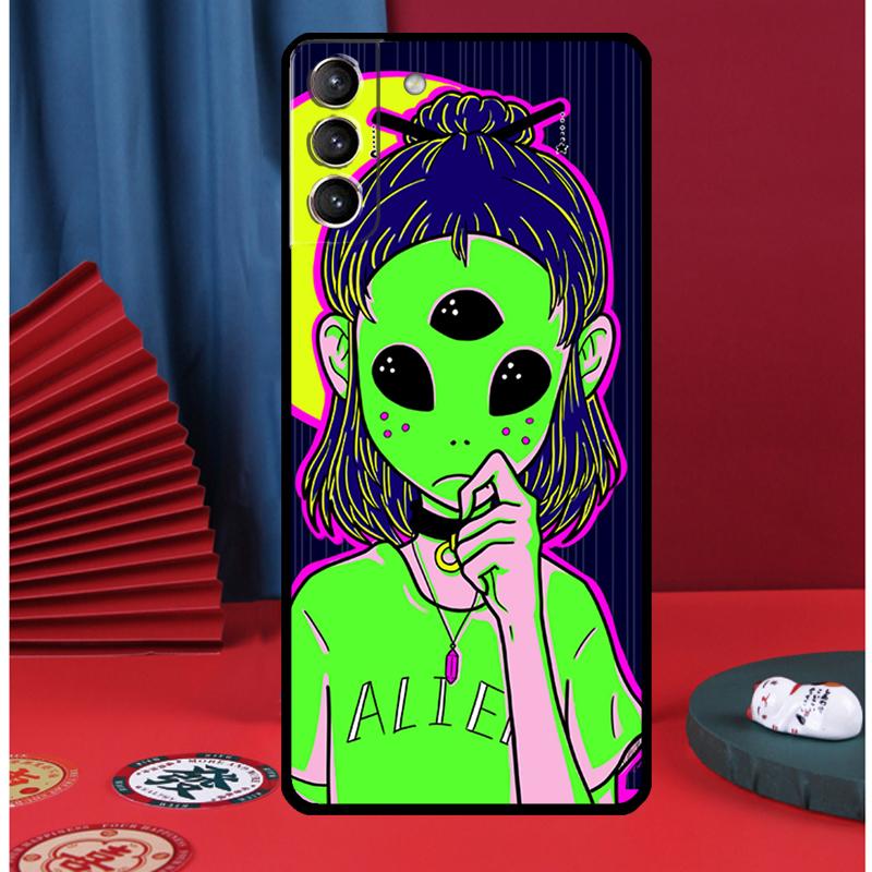 Hippie Grunge Art Phone Case For Samsung Galaxy S25 S24 Ultra S9 S10 S20 S21 S22 S23 Plus S24 FE Back Cover