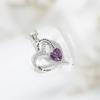 Xiyin Heart Pendant Necklace: European-American Eternal Love Double-Layer Design
