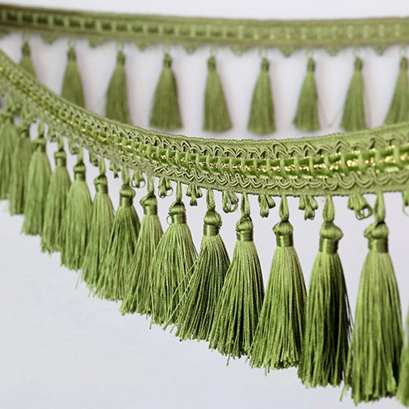 5 Meter Curtain Sewing Tassel Fringe Trim Braided Lace Trimming Home Funiture Upholstery Ribbon Decor Accessory