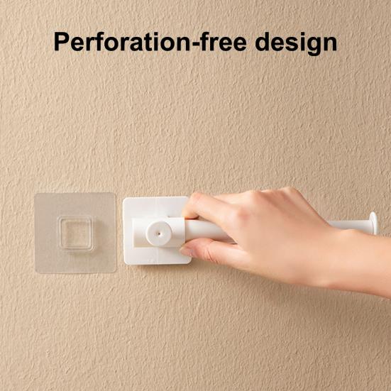 Punch-free Hanger Hook Retractable ABS Holds Everything L-shaped Wall Hook Household Supplies