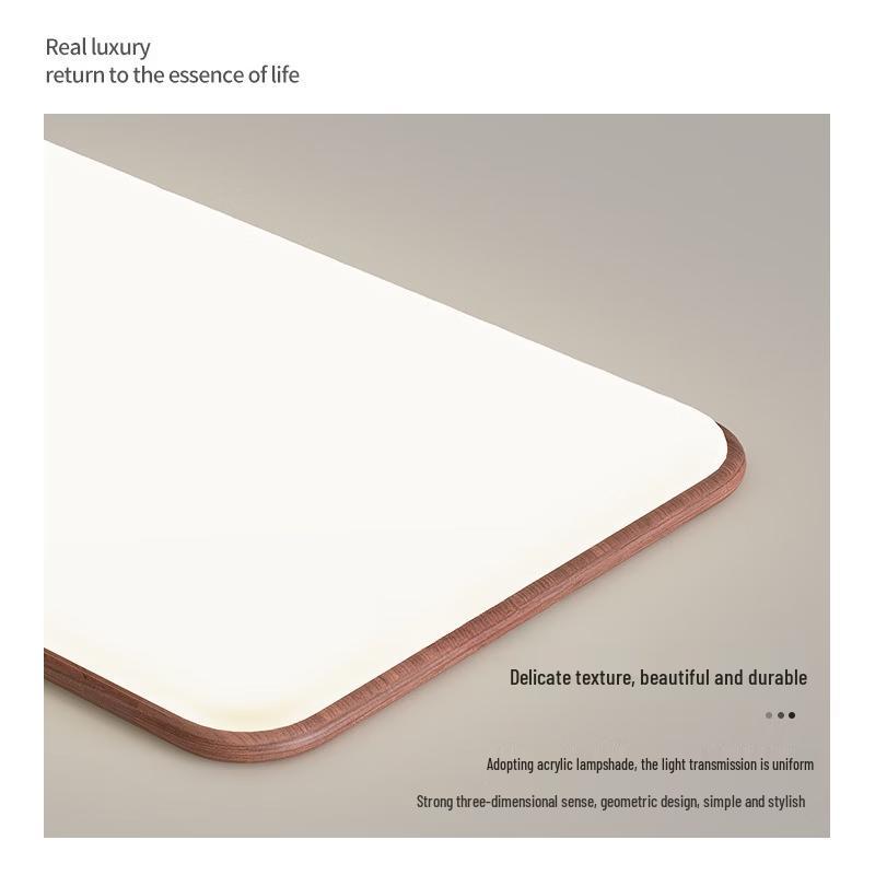 Mengpao Square LED Ceiling Light with 3-Color Dimming