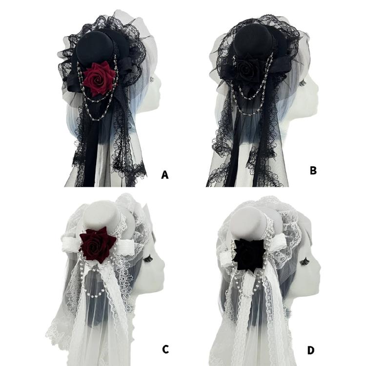 Classical Rose Pattern Hair Accessories Resin Plastic Barrettes Securely Hold Headpiece Props For Active Adults Girls