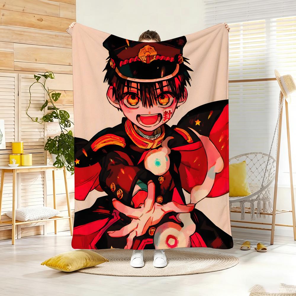 anime character H-HanakoS kunS Throw Lightweight 240g Flannel Blanket Soft Skin-friendly for Summer Cooling