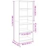 White Wardrobe 80 x 50 x 200 cm Engineered Wood