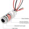 3-tlg. Punkt-/Linien-/Kreuzlaser, 650 nm, fokussierbar, fokussierbar, Linse, Laser-Red-Dot-Diodenmodul, 3–5 V, mit Treiber, Kunststofflinse
