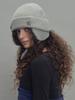 SETSETSET Two-Way Earflap Beanie Two-Tone Mix Melange Gray