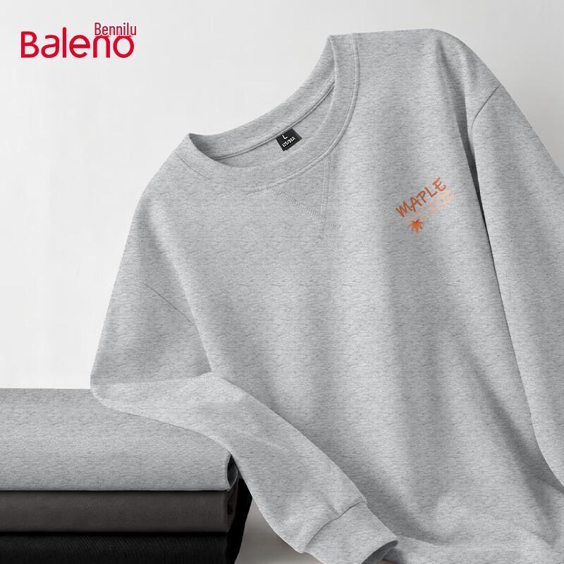 Baleno Men's Loose Fit Pure Cotton Long Sleeve T-Shirt
