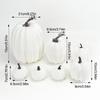 Pumpkin Craft Set Foam Pumpkin Decoration Fall Harvest Table Centerpiece Artificial Foam Pumpkins Set for Thanksgiving Halloween
