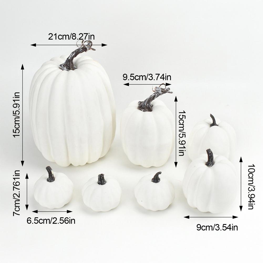 Pumpkin Craft Set Foam Pumpkin Decoration Fall Harvest Table Centerpiece Artificial Foam Pumpkins Set for Thanksgiving Halloween