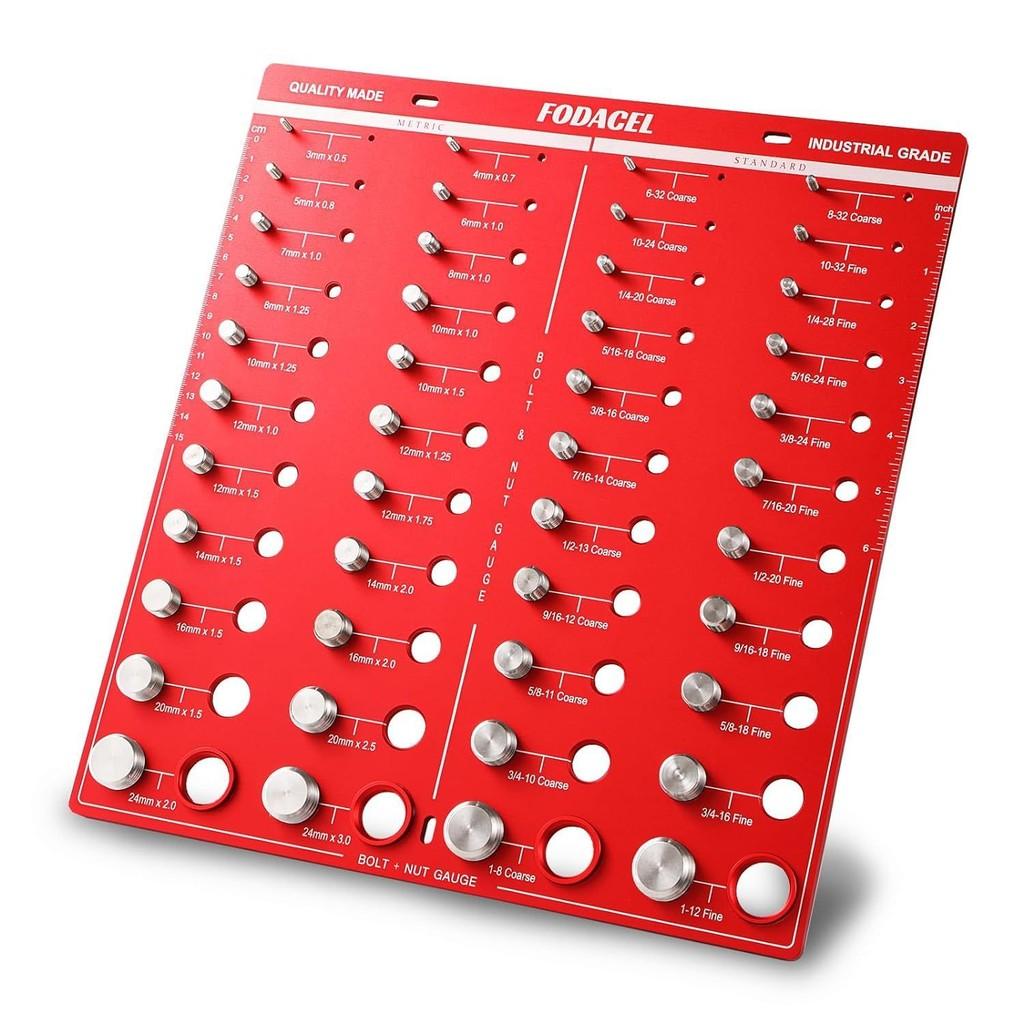 Nut And Bolt Thread Checker High Precision Screw Measuring Gauge Aluminum Alloy Metric Size Nut Checker
