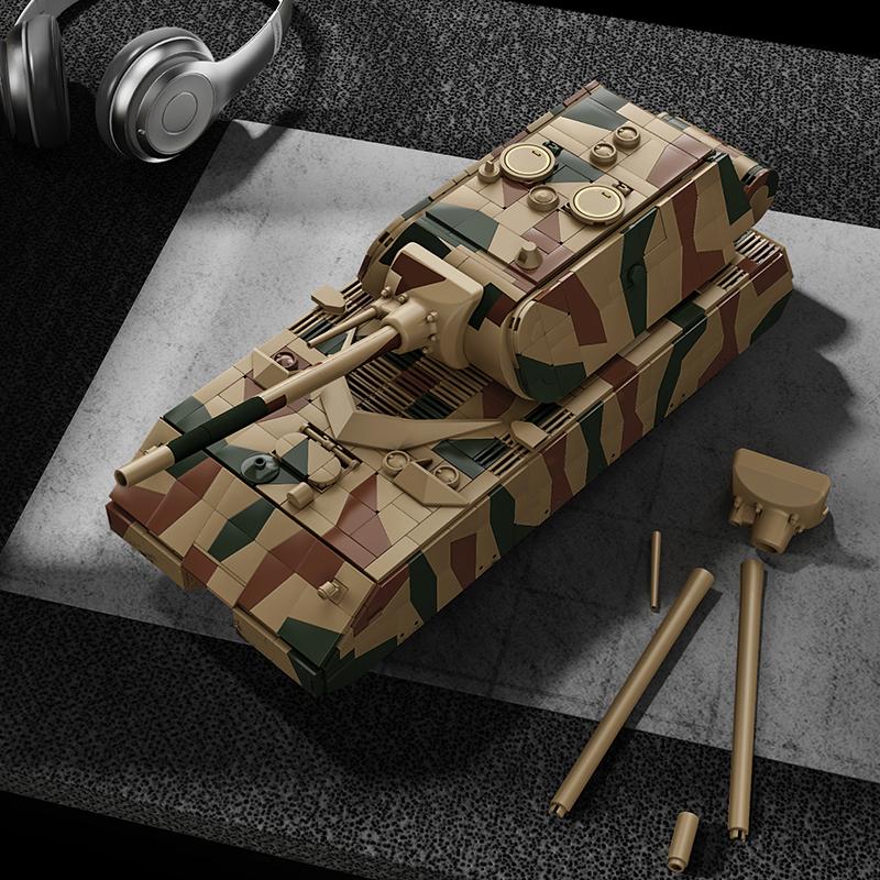 Army Style High-Standard-Quality Ww2 High-Quality 2688Pcs High-Quality Germany High-Quality Panzer High-Quality Viii High-Quality Maus Large Size