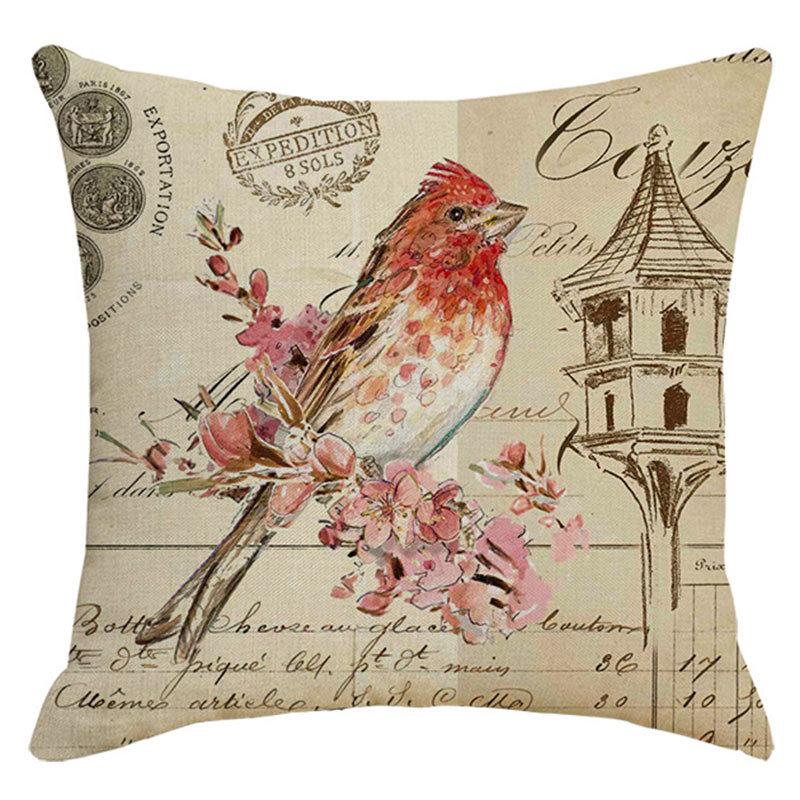 Pillow Nordic Linen Pillow Cover Spring Living Room Sofa Cushion Lumbar Cushion