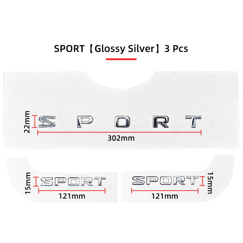 3D ABS Car Letter Logo Sticker Tail Bumper Badge Auto Rear Trunk Emblem Decals Accessories For Lexus SUPER SPORT HYBRID