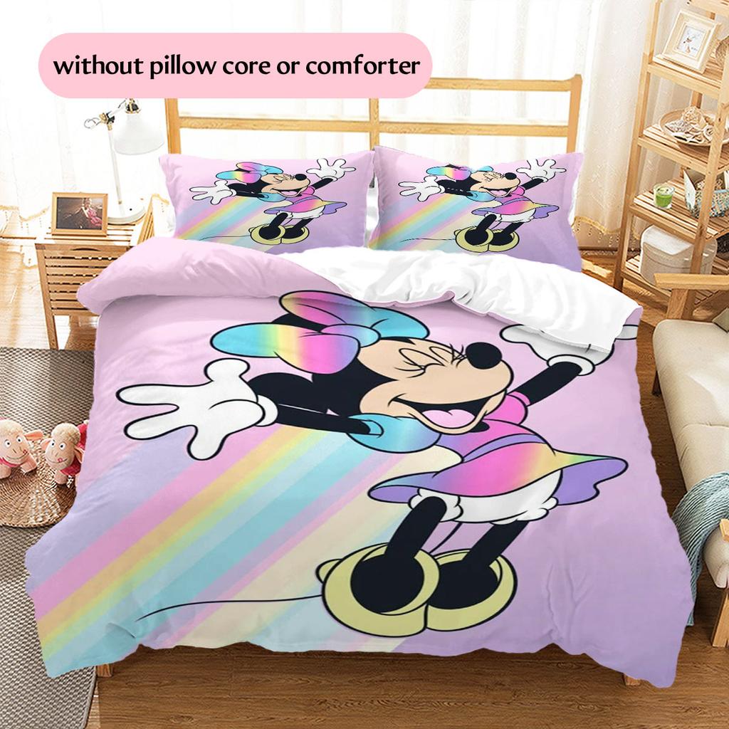 Retro-chic Minnie Mouse Themed Bedding Set – The Perfect Choice for Decorating A Child's Bedroom. Comfortable and Warm.