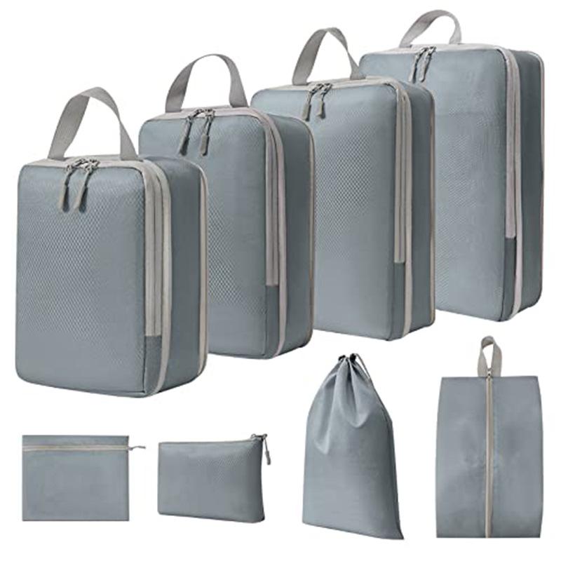 Compressible Travel Storage Bag Set: Large Capacity Suitcase Organizers & Digital Accessories