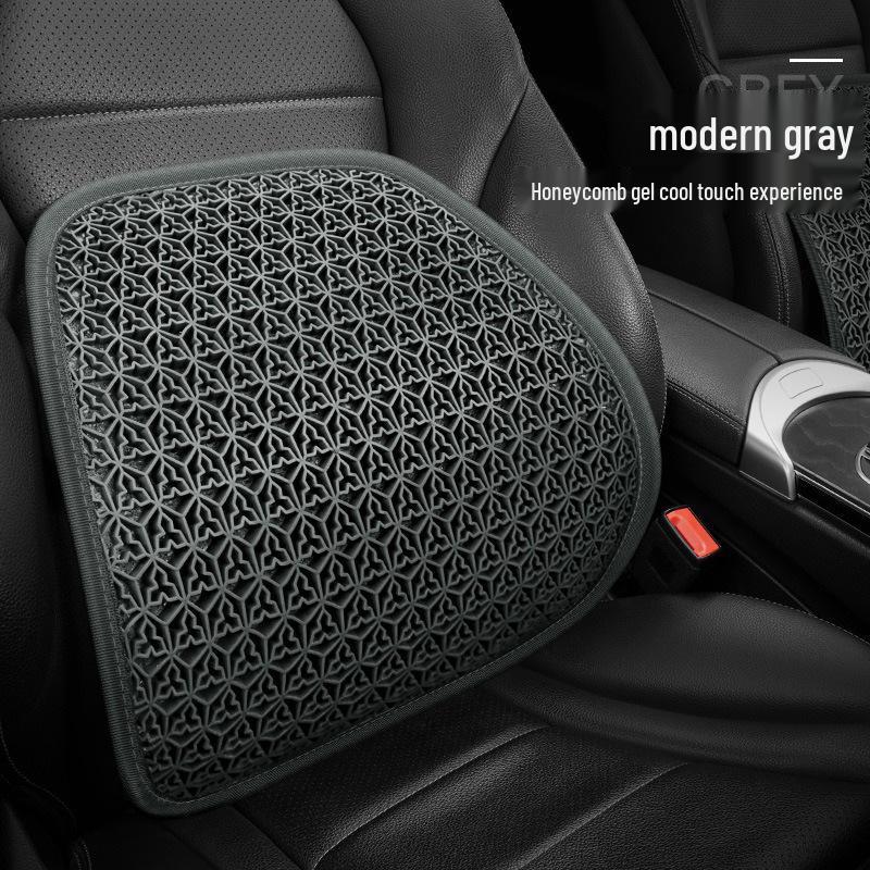 Zhongheng Yaz Buz İpeği Petek Jel Havalandırmalı Araba Bel Desteği Yastığı