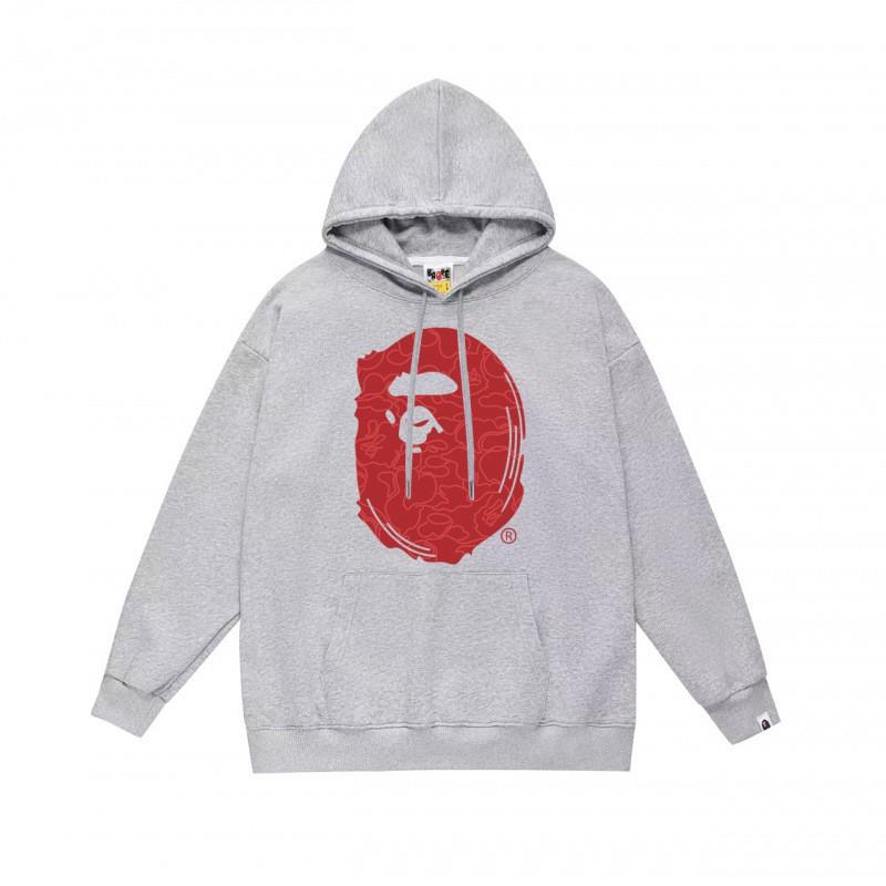 Mens Womens Streetwear Hoodie With Japanese Style Bape Print Loose Fit Cotton Pullover Winter