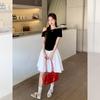 Summer 2026 One-Shoulder Waist-Cinching Knitted Top