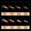 60Pcs Copper Lugs Rings Crimps Terminals Battery Wire Welding Cable Connectors Eyelets Tubular Rings Terminals Connectors