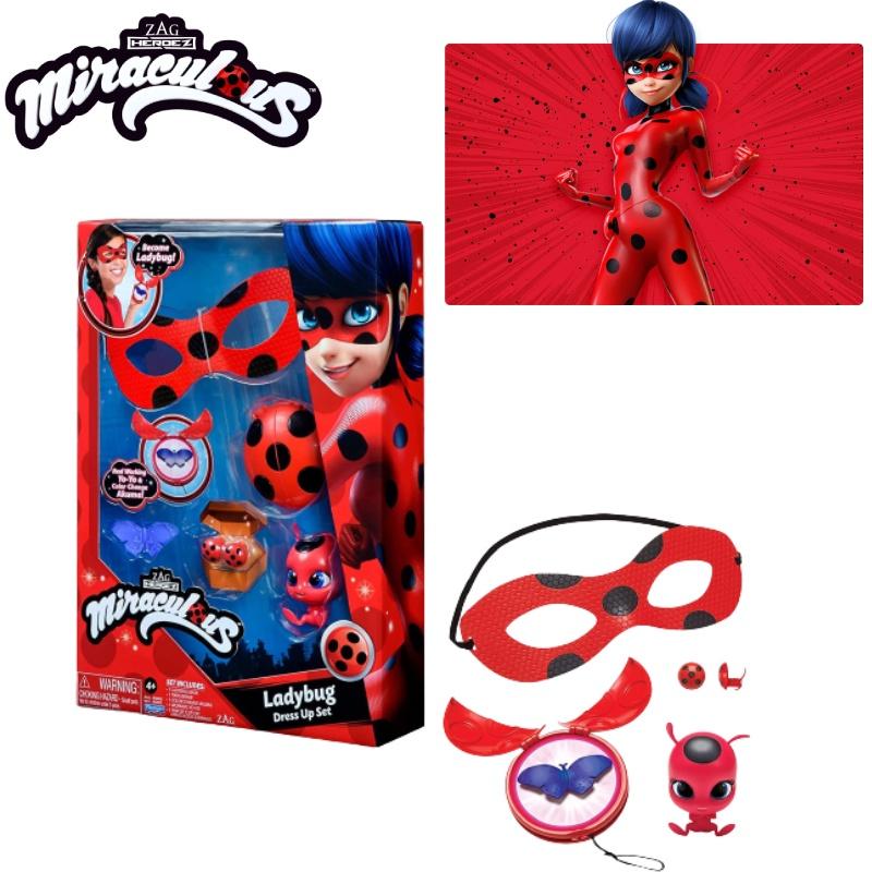 Figurine d'action Coccinelle Miraculous Authentique Fille Coccinelle Redi Chat Noir Lady Rena Rouge Jouet