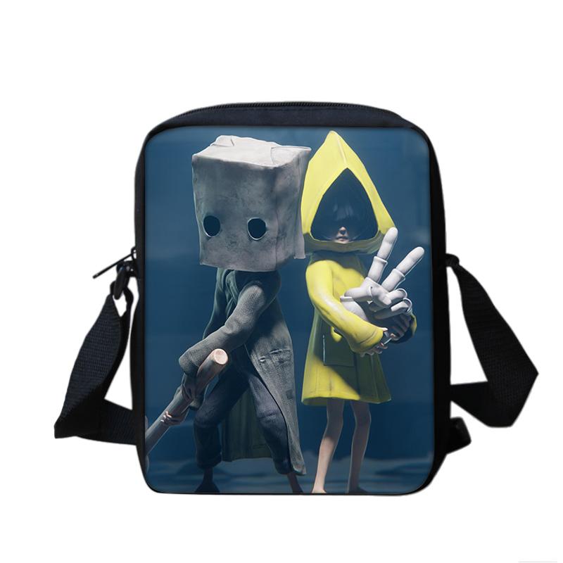 Little Nightmares shoulder bag, large capacity, lightweight, cartoon print, new school style for male and female students