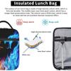 Ice and Fire Dragon Totes Lunch Bag Portable Insulated Lunch Box Back To School Picnic Office Travel