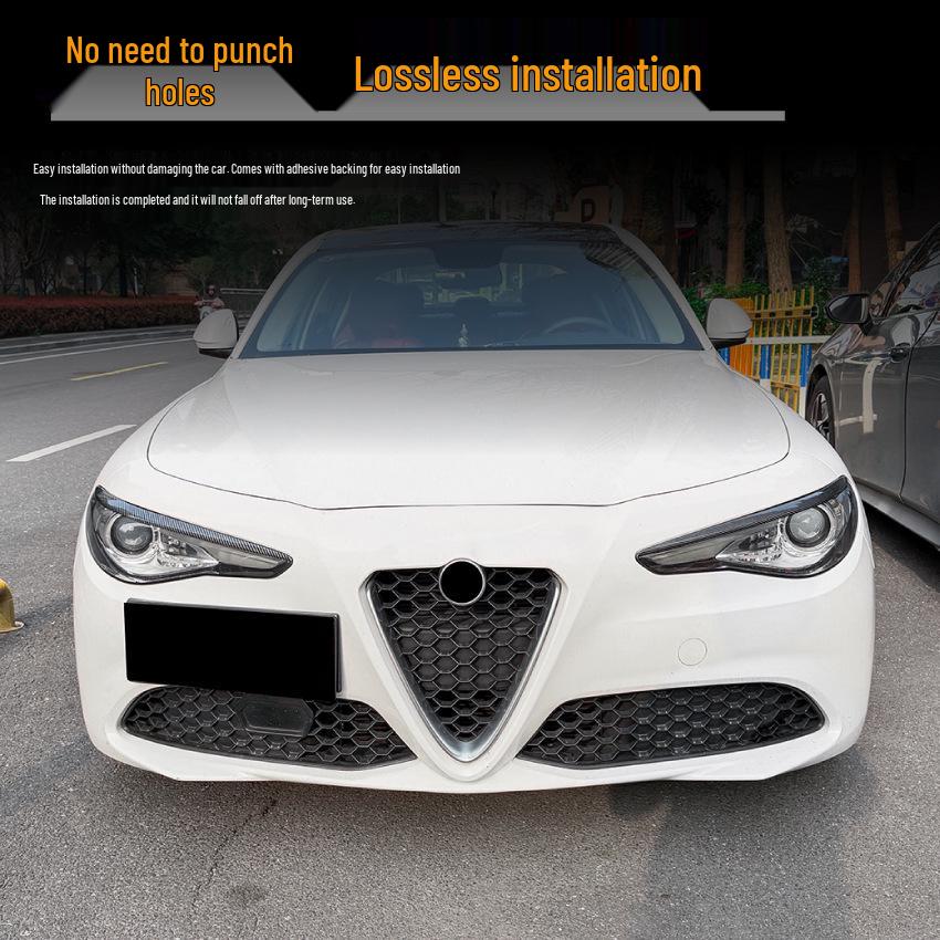 Headlight Eyebrows Stickers for Alfa Romeo Giulietta Giulia 2015+ Exterior Modification