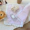 Kawaii Korean Style Love Lace Polka Dot Plaid Placemat Coaster Cute Sweet Girl Photo Shoot Decorative Mat Decorative Tablecloth