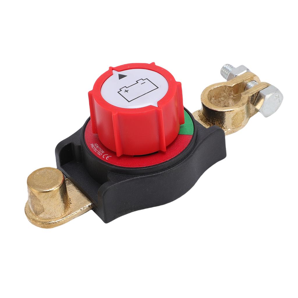 Top Post Battery Disconnect Switch Battery Shut Off Switch for RV Truck Car Yacht Rotatable Adjustment