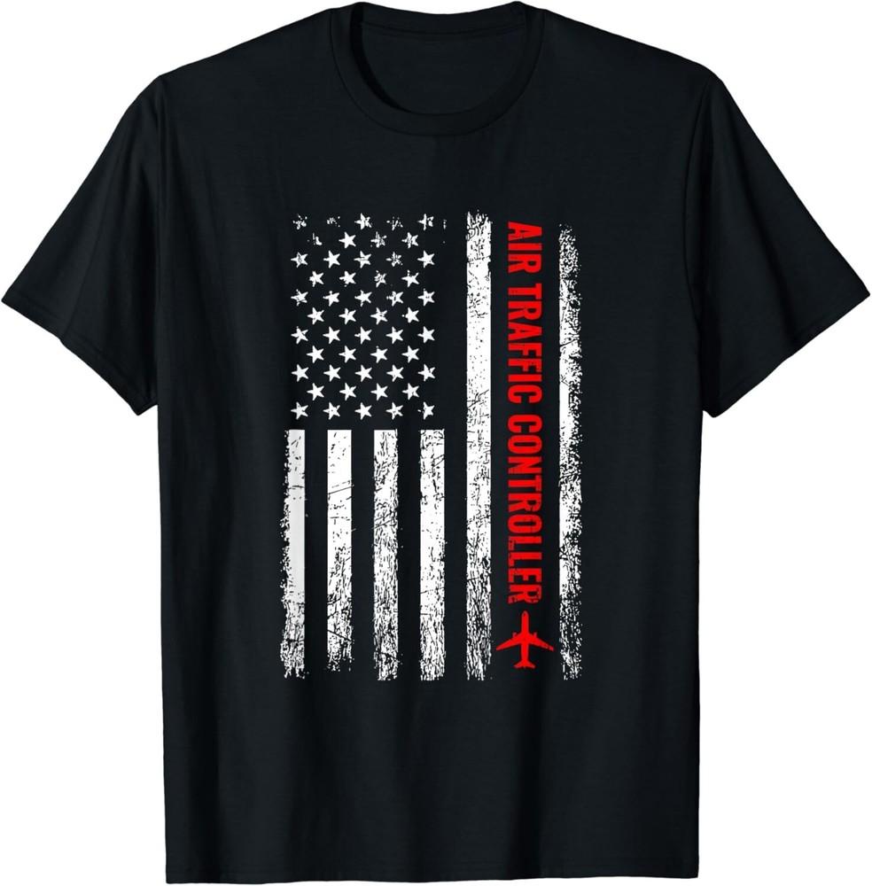 

American Flag US, air traffic controller Tee Shirts Gift Unisex T-Shirt XL
