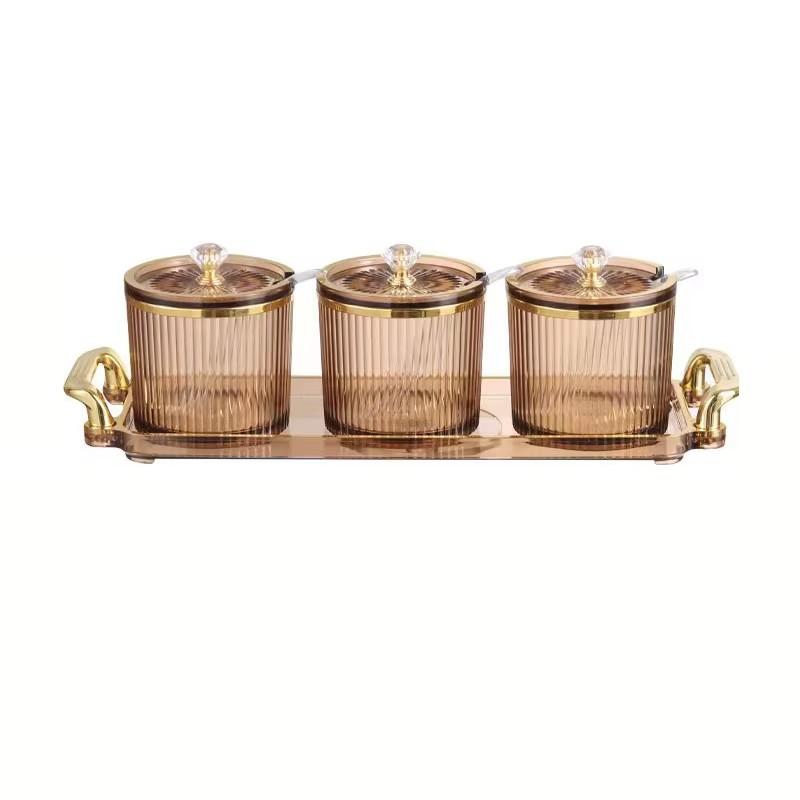 

Банка для соли с приправами, герметичная акриловая влагостойкая коробка для приправ, кухонная крышка для банки с приправами, полка для устройства дубильная кора