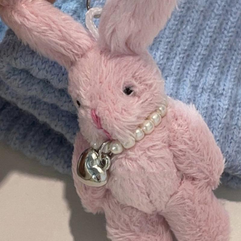 Hase Herz Handykette Koreanische INS Punk Niedliche Schlüsselanhänger Y2K Mode Schmuck Niedliche Schlüsselanhänger Puppen Anhänger Zubehör Geschenk