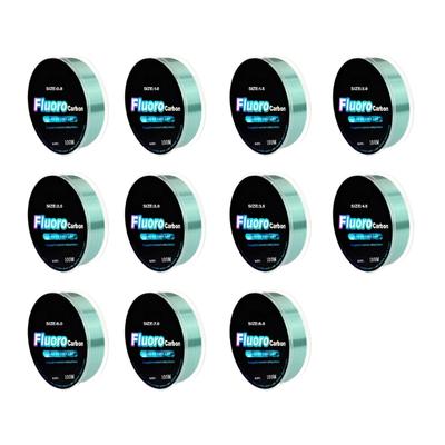 0.14mm-0.5mm Fluorocarbon Coating Fishing Line 4.13-34.32LB Monofilament Line 100m Fast Sinking Line Abrasion Resistant