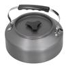 1.6L Portable Camping Coffee Tea Pot Outdoor Fishing Hiking Barbecue Kettle Pot (Black Handle)