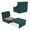 Fold-out Armchair Sleeping Function KIMO Bedding Container Family Furniture C Green